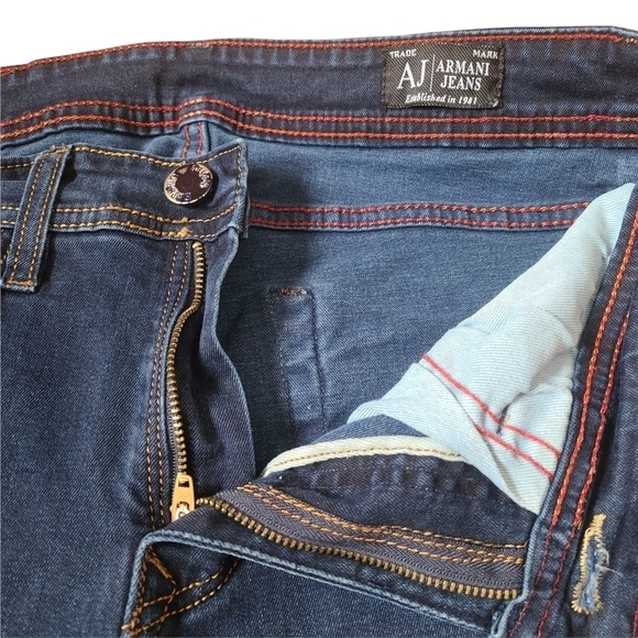 AJ Armani jeans Dark blue skinny leg high Rise denim jeans - Picture 8 of 9